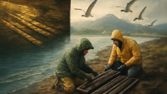 تصوير قاع المحيط وعينات الخث: أدوات حديثة تكشف عن طبقة تاريخية متعددة الطبقات للأرض، كانت يومًا صلبة ثم صارت الآن تحت سيطرة البحر.