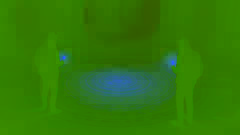 Une chambre secrète dont le sol est gravé d’un cercle luminescent, pulsant d’une lueur inquiétante.
