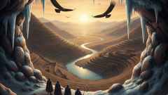 The cave of Tampu T'oqo opens to a pale dawn as the Ayar brothers and their mothers step into a world that will soon be called Cusco.