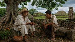 Under the ceiba, the stones gave back the name of his fault.