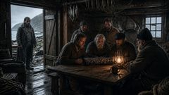 Sous des lanternes oscillantes, l'île n'offrait à Eirik aucun refuge contre sa propre voix.