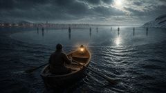 Beyond the harbor lights, confession opened a silence wide enough for the dead to pass.