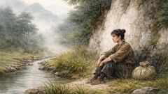 His grief found a wall of stone and did not move again.