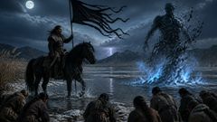 Con la luna en lo alto, la verdad se mantuvo desarmada en la orilla y llamó al viento de vuelta a casa.