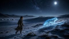 Across the white ridge, each step carried her farther from camp and nearer to what hunger had hidden.