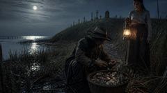 At the wrack line, it sorted the bay’s leftovers as if each fragment still belonged to someone.
