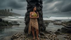 No pilar negro, o recife respondeu ao nome que ela carregava desde o nascimento.