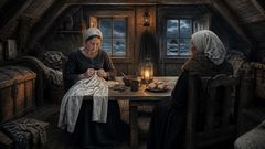 Le fil traversait l’étoffe tandis que le vent mettait les murs à l’épreuve.