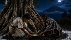 They brought water and maize, and the hill answered with breath below the roots.