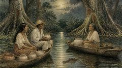 Entre as raízes da ceiba, o antigo ritmo esperava onde o medo outrora se sentara com crianças famintas.