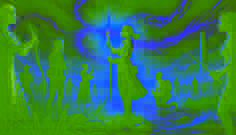 Dr. Helena Kruger plunges an ancient dagger into the ground, breaking the curse as light surges through the battlefield.