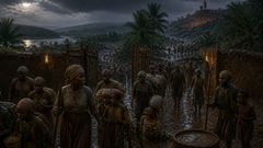Under rain and smoke, the village survived by moving together to one living beat.