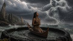 Als die Wahrheit laut ausgesprochen wurde, öffnete der zurückgehaltene Wind seine Hand.