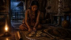 She carried no noble weapon, only the tools her grandmother had trusted with human lives.