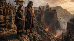 Below them the bamboo ladder swung in two pieces, and the cliff kept its hard silence.