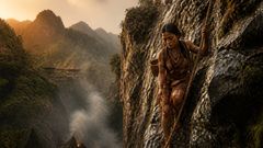 The cliff that had hidden her all her life now tested each handhold.