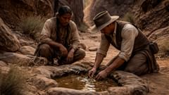 No podían dominar el agua, así que se arrodillaron y le hicieron sitio.