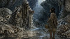 Ele guardou o que o mundo havia libertado, e a caverna vergou sob o fardo.