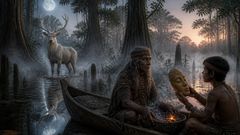 In the drowned clearing, the keeper of hunted things needed no human tongue.
