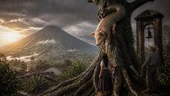 When the rain came, the beast climbed down and left the ceiba to the living.