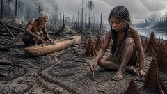 Através do solo queimado, as menores criaturas marcavam o caminho que o velho tinha perdido.