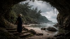 Donde la marea debería haber cubierto la piedra, una escalera se abría hacia la memoria.