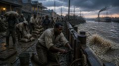 En Saint Claude, la madera vieja cruje mientras el río se recuesta con todo su peso contra la ciudad.
