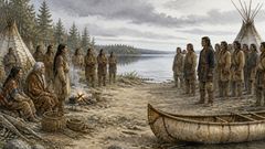 Pride stood in a half circle while the old ones guarded the fire.