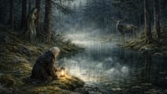 El agua oculta contenía la pena de la parroquia con la misma nitidez con que la luz de la luna sostiene una hoja.