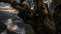 Between bark and moonlit river, fear found him before wisdom did.