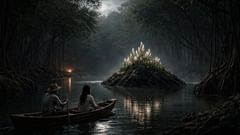 In the secret pool, the marsh breathed like a sick elder under a thin blanket of smoke.