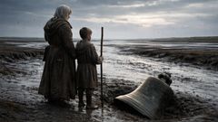 By the buried bell, grief turned its face toward useful work.