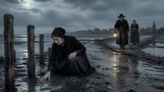 As últimas estacas de Rungholt erguiam-se onde o mar se esquecera de alisar o terreno.