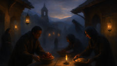 Twelve nights of Karkantzaros mischief and mercy observed by villagers during the winter season