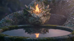 تفصيل لتوهج التاج على الحجر الرطب وتلاطم الأمواج، دراسة في حرارة أوكتينا المقاسة وحضورها المتوهج.