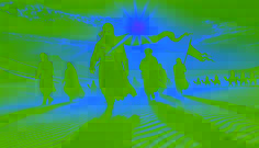 Ardashir and his followers crossing a desert