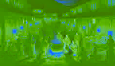 Villagers gathered around a large cauldron, adding various ingredients in a communal act of sharing.