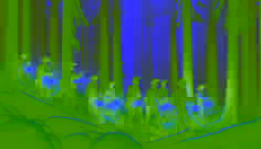In the quiet of the night, a group of 19th-century scouts navigated the damp earth, their breath visible in the cool air. The moon hung low in the sky, casting a silvery glow through the dense, misty canopy of the towering trees. Shadows danced around them, and the rustle of leaves whispered secrets of the night.

As they moved cautiously forward, the scouts knelt to examine the pale footprints left behind in the soft soil. Each mark told a story, hinting at the presence of creatures that roamed the forest under the cover of darkness. The faint illumination of the moonlight shimmered off the dew-kissed leaves, while the haunting call of an owl echoed through the silence.

With each careful step, the group relied on their instincts and training. The air was thick with tension, yet the allure of adventure propelled them deeper into the woods. Their hearts raced as they followed the trail, uncertain of what lay ahead but resolute in their quest to uncover the mysteries hidden in the shadows of the moonlit forest.