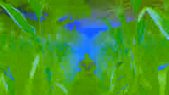 Ixquic cradles newborn Hero Twins in maize fields under looming shadows of Xibalba