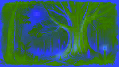 Spirit whisper lines glowing on the bark of a sacred kapok tree in Sierra Leone