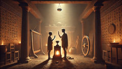 Oath sworn by lamplight at the hearth of the Atreidae