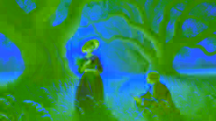 Charlotte y Werther se encuentran bajo los tilos, con la luz del verano brillando.