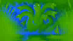 The Lernaean Hydra rises from dark marsh waters, heads twisting menacingly