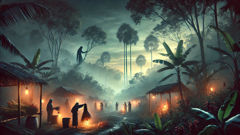 Orígenes de Hantu Galah en el borde del bosque: rituales.