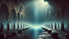 danaides endless sieves at underworld spring