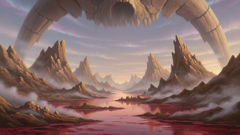 Ymirs Schöpfung: Die Welt, aus dem Körper eines Riesen geformt, mit Bergen als Knochen.