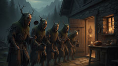 Die Familientradition der Yule-Lads.