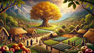 El pueblo transformado por el árbol mágico que plantó Hasan Kachal.