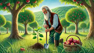 En los últimos años de Johnny Appleseed, continuó sembrando manzanos y difundiendo bondad. A lo largo de su vida, dedicó su tiempo y esfuerzo a plantar árboles de manzana en todo el país, creando bosques que no solo brindaban frutos a quienes los necesitaban, sino que también ofrecían refugio y belleza a la naturaleza. Con su espíritu generoso, Johnny inspiró a muchos a seguir su ejemplo, promoviendo no solo la agricultura, sino también la amistad y la comunidad.