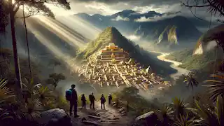 El primer vistazo de Paititi, una ciudad extensible de piedra y oro situada en lo más profundo de la selva.